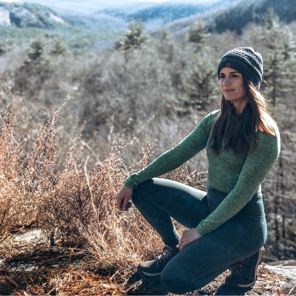 Fabletics Ribbed Seamless Long Sleeve Top Heather Green